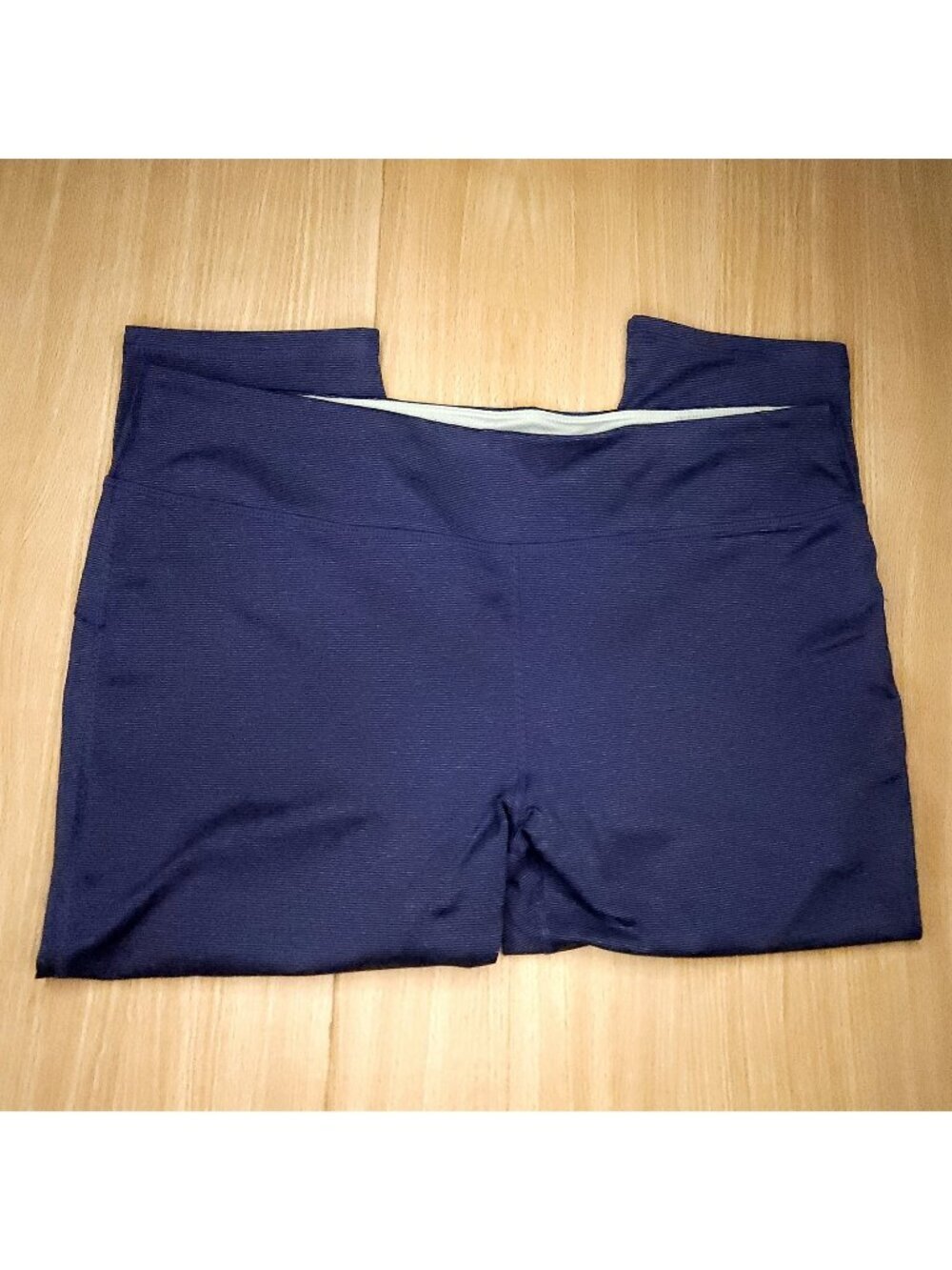 Marika Sport Womens Blue Athletic Capri Leggings XL